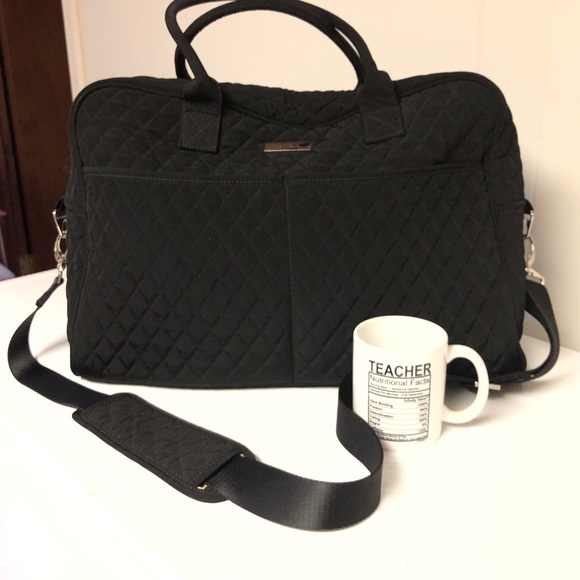 vera bradley black weekender bag